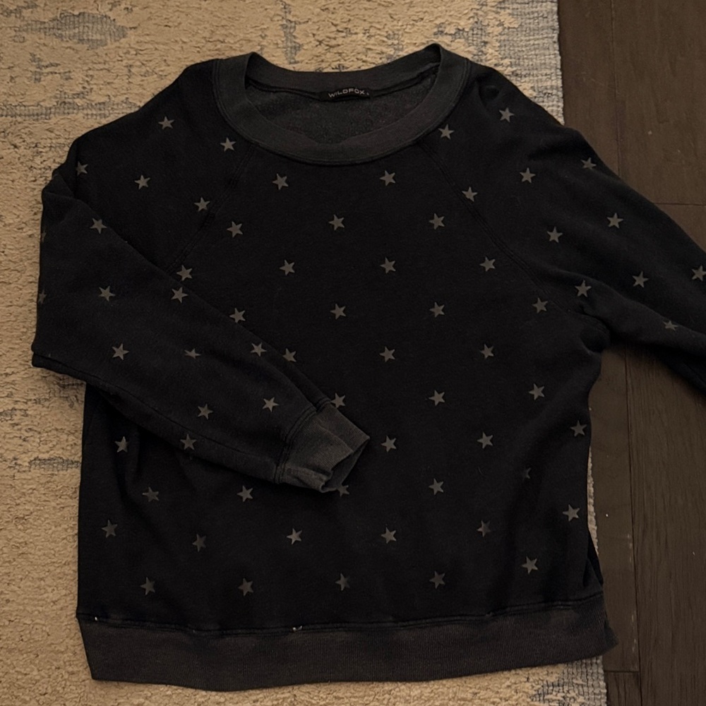 Wildfox black star sweatshirt